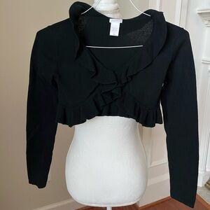 Xhilaration Girls Black Cardigan- L